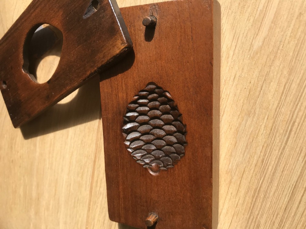 Antique Pine Cone Confectionery Mould - treen View III