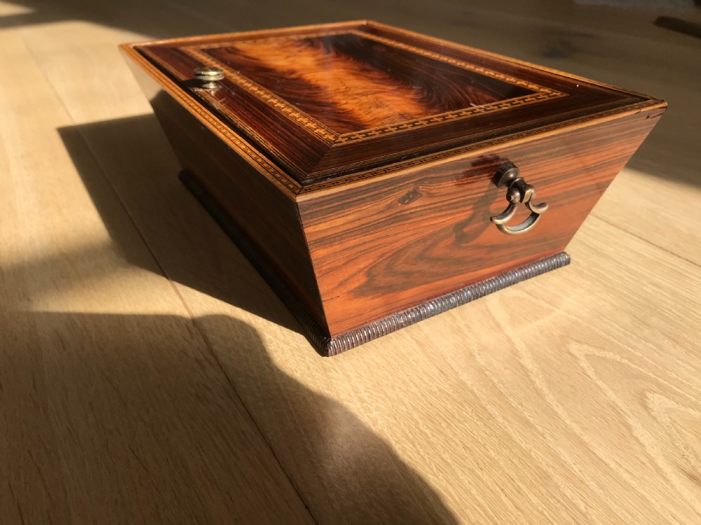Antique Georgian Box - jewellery, sewing etc View II