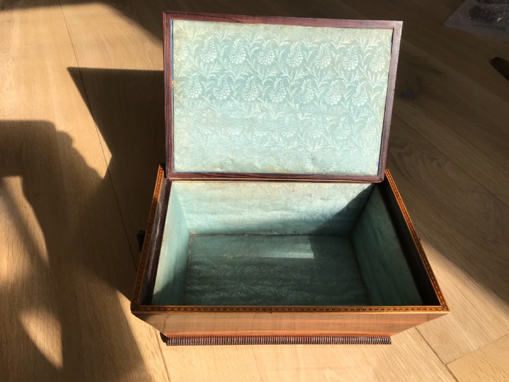 Antique Georgian Box - jewellery, sewing etc View III