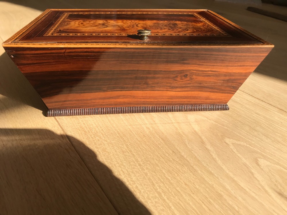 Antique Georgian Box - jewellery, sewing etc View IV