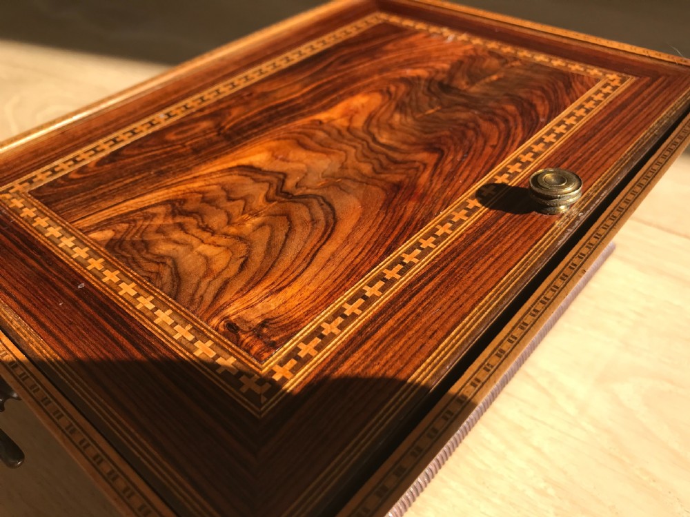 Antique Georgian Box - jewellery, sewing etc View V