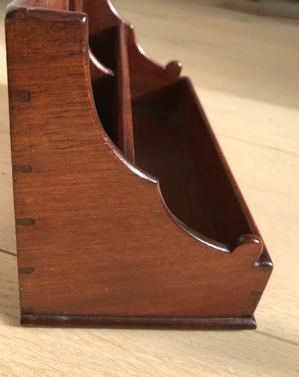 Antique Mahogany Stationery Rack View III