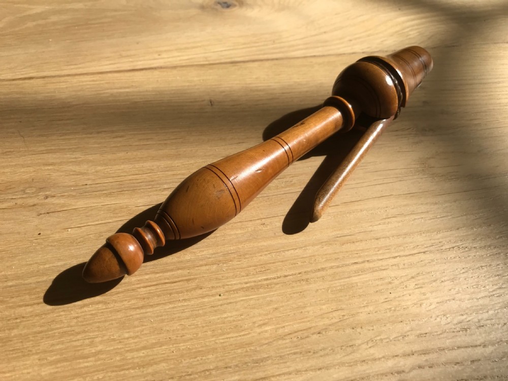 Antique Treen Teachers Clicker View II