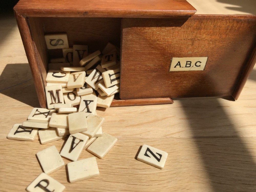 Antique Alphabet & Spelling Box