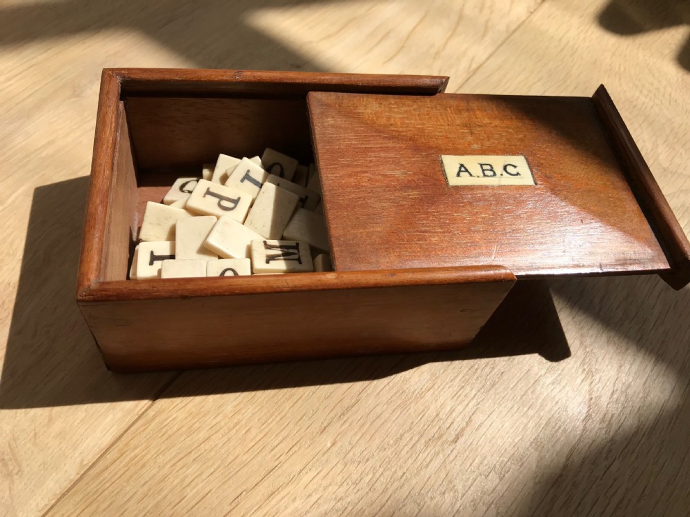 Antique Alphabet & Spelling Box View II