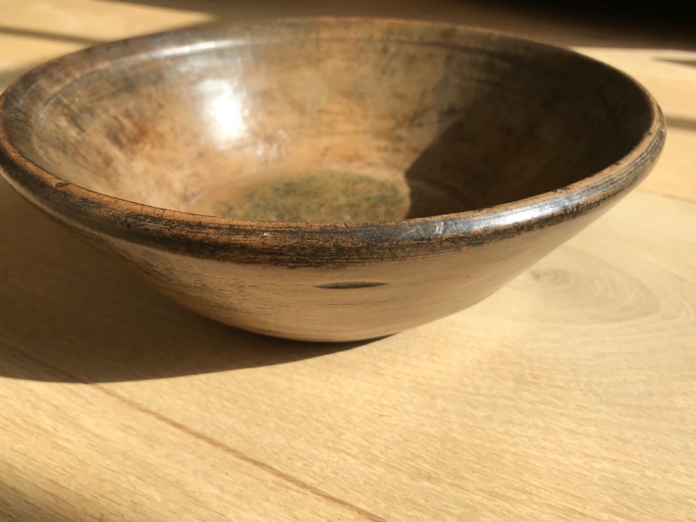 Antique Sycamore Bowl - treen View II