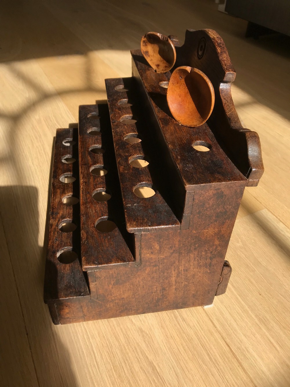Antique Welsh Oak Spoon Rack View II