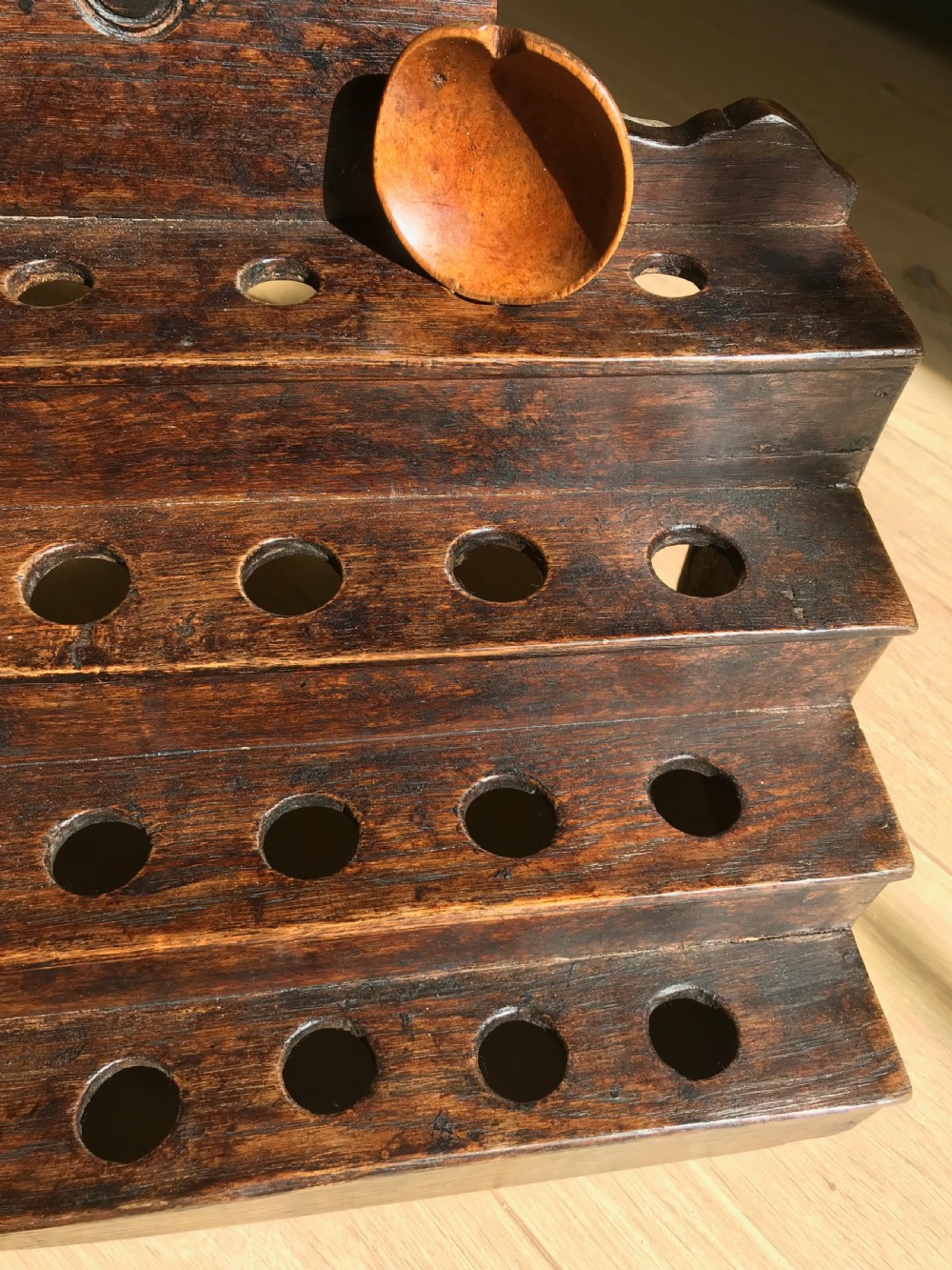 Antique Welsh Oak Spoon Rack View III