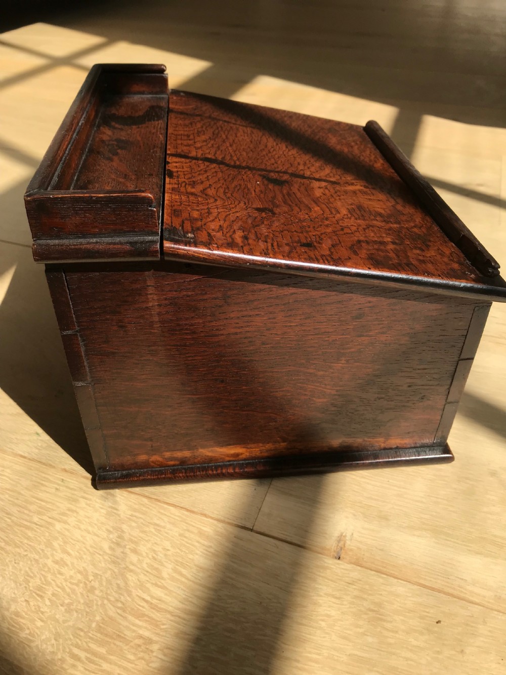 A Mini Antique Oak Writing Slope/ Box View II