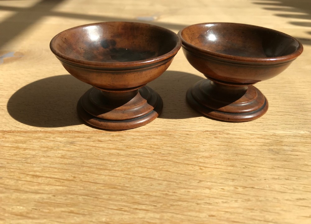 18th Century Pair of Salts - treen