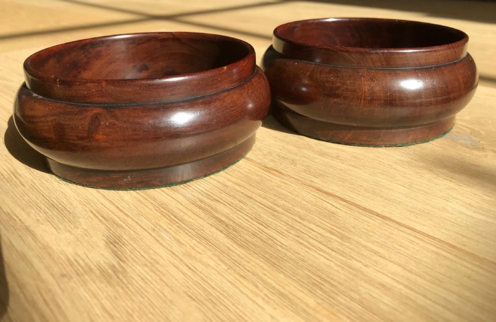 A Pair of Georgian Wine Coasters - treen View II
