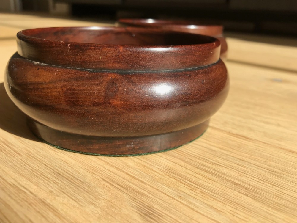 A Pair of Georgian Wine Coasters - treen View III