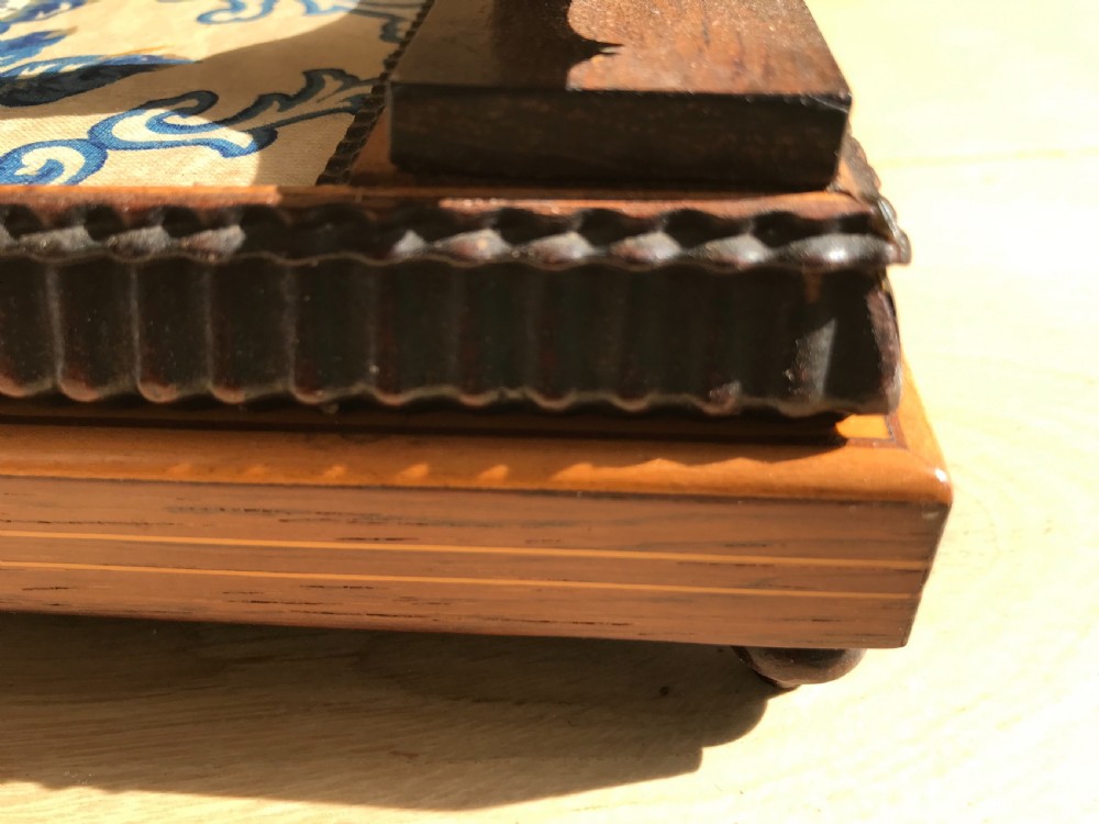 A Small Antique Flower Press - treen View II