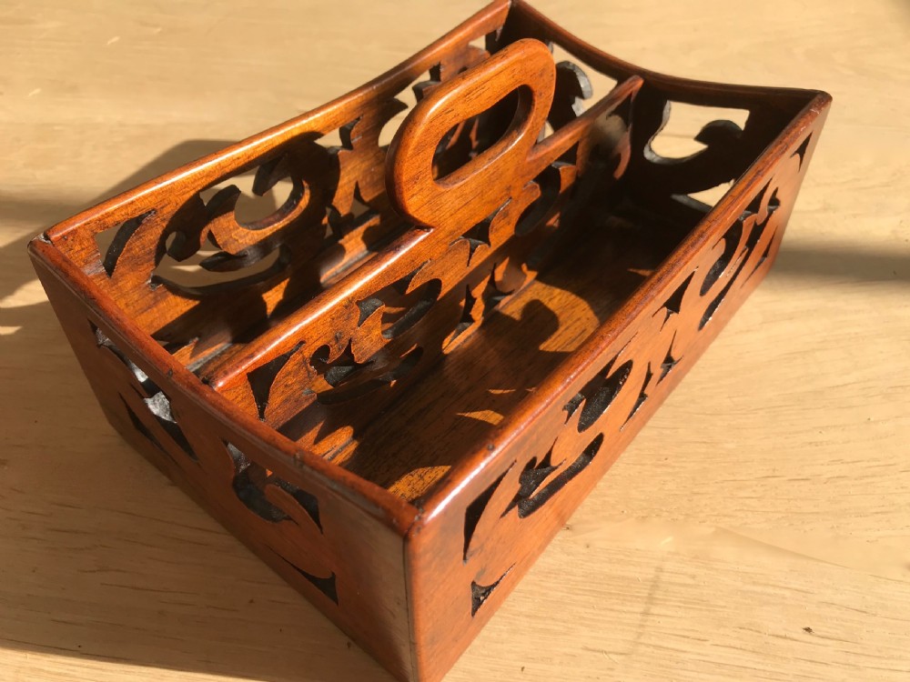 Antique Mahogany Desk Tidy View II