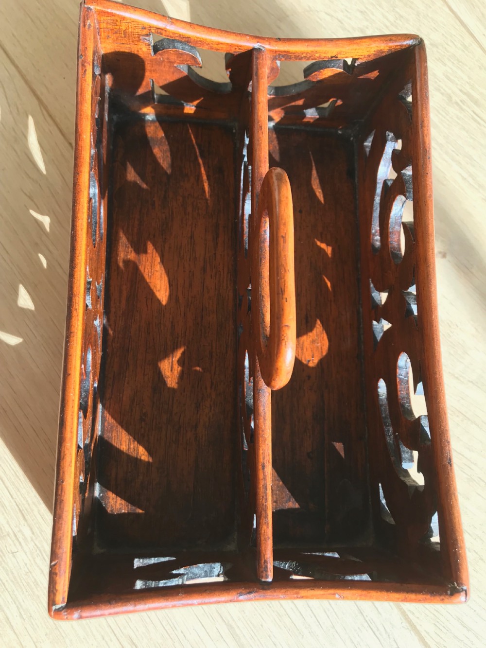 Antique Mahogany Desk Tidy View IV