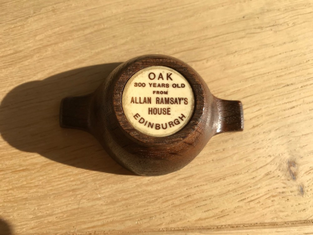 Antique Treen Scottish Quaich - Allan Ramsay's House View II