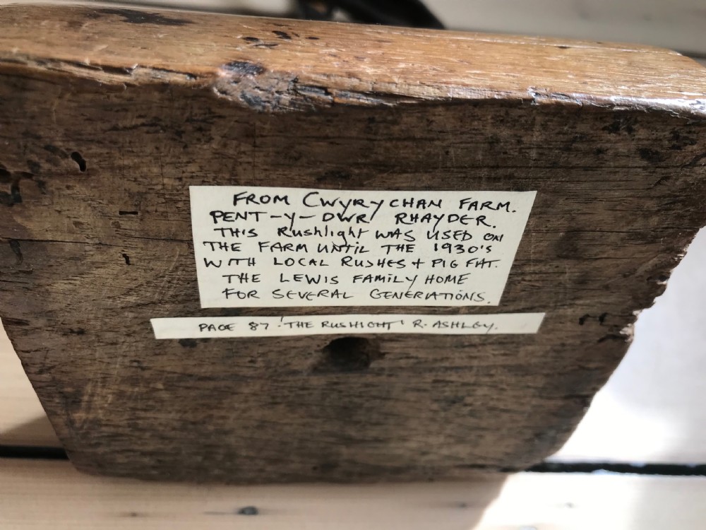 Antique Welsh Rushlight  with provenance View II