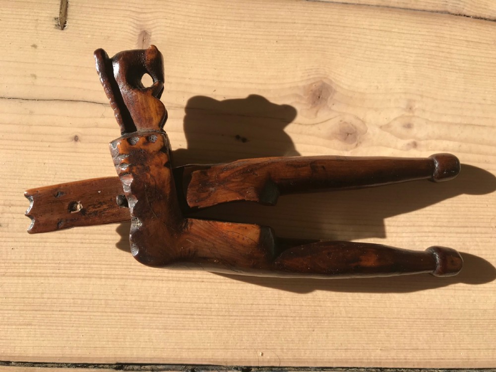An Early 1700's English Yew Wood Nutcracker - treen View II