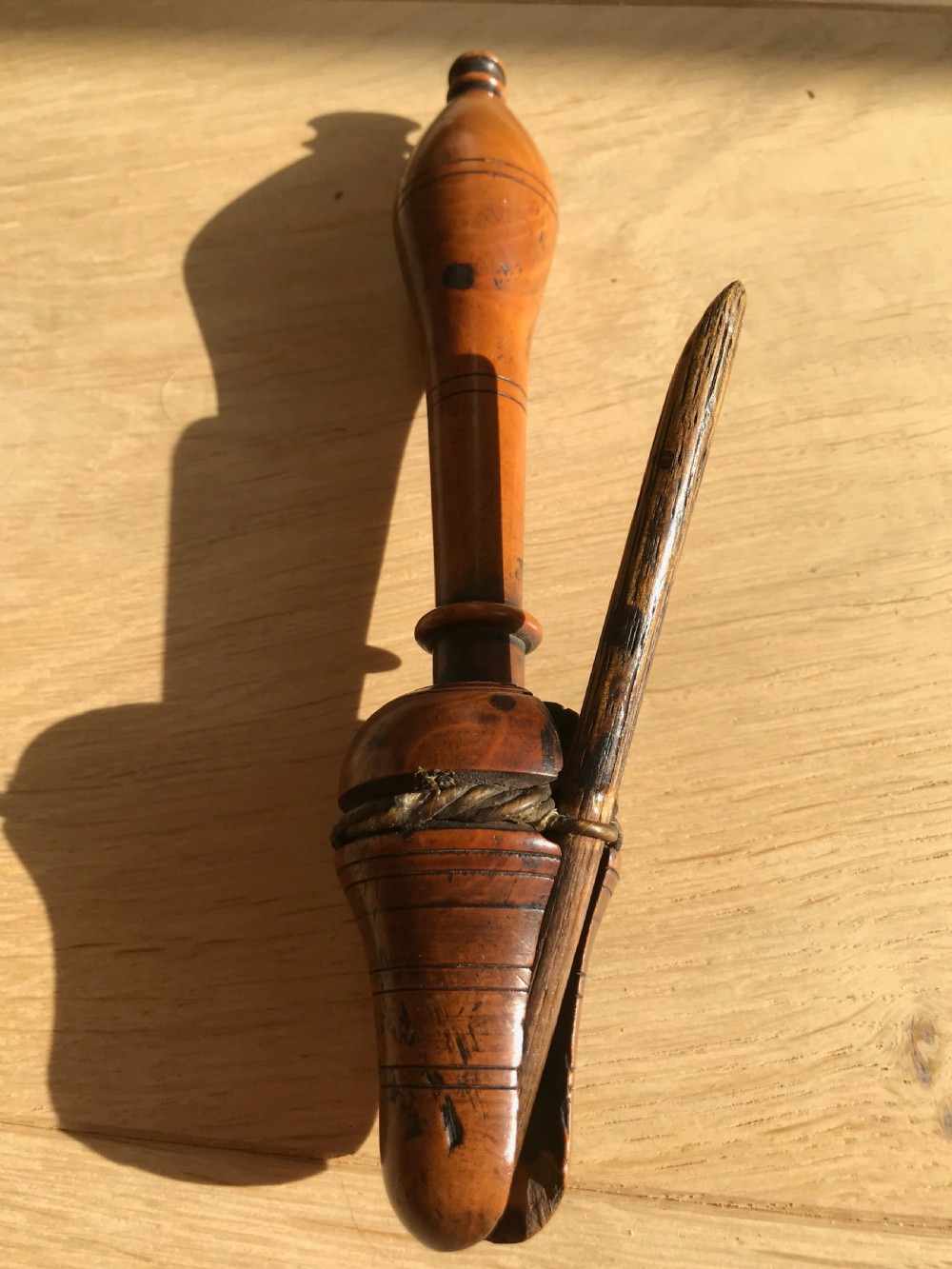 Antique Treen Teachers Clicker View III