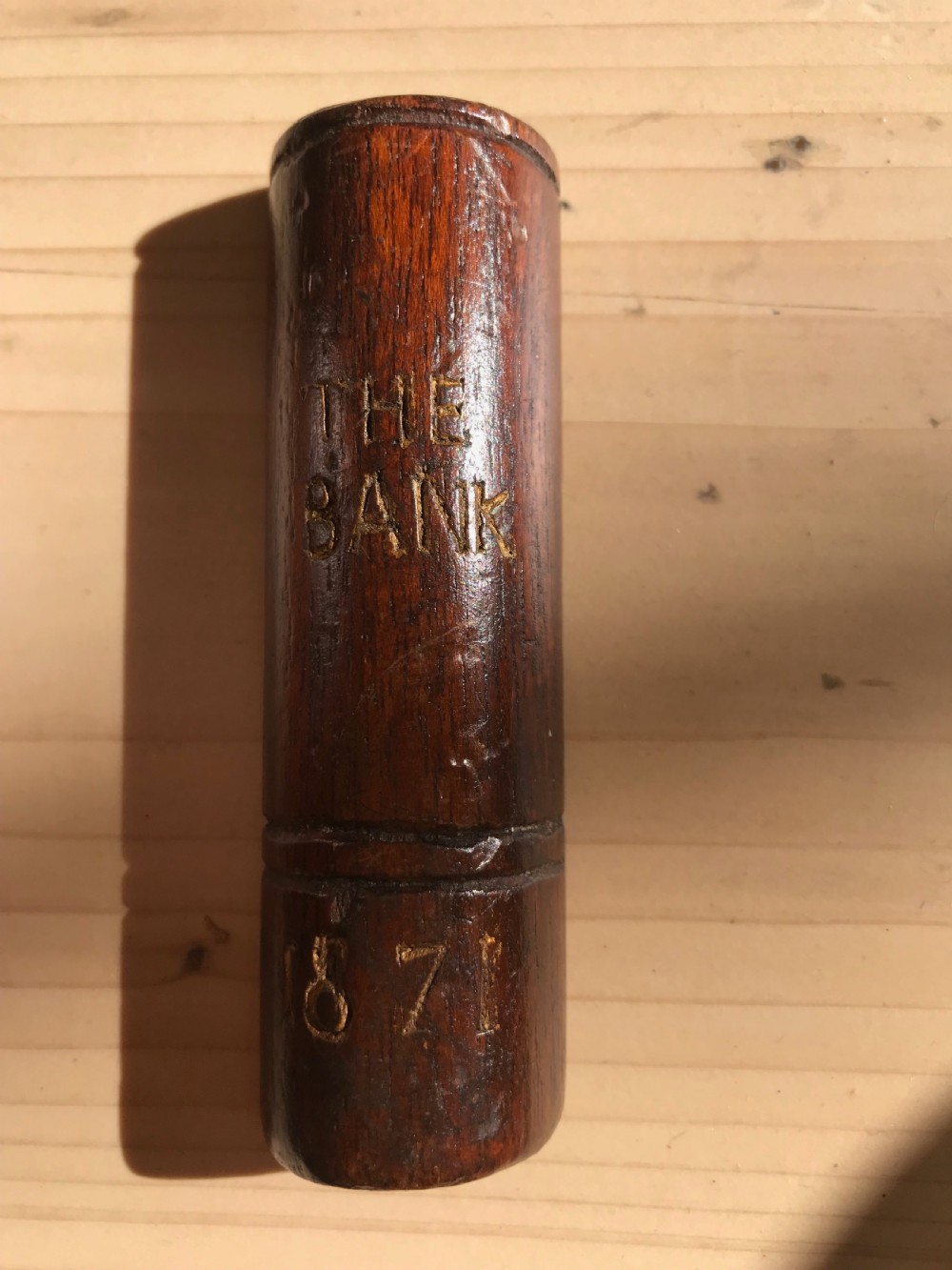 Antique Money Box - Book Shaped & Dated View II