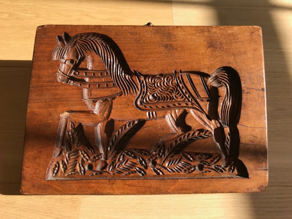 Antique Treen Gingerbread Mould  - double sided View II