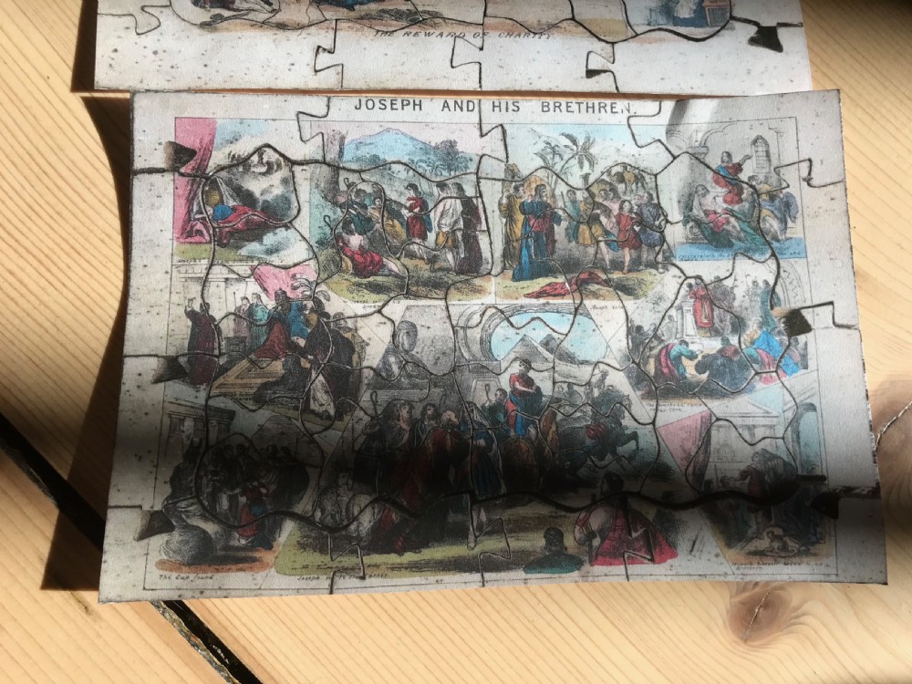 Antique Dissected Puzzle - Jigsaw View V