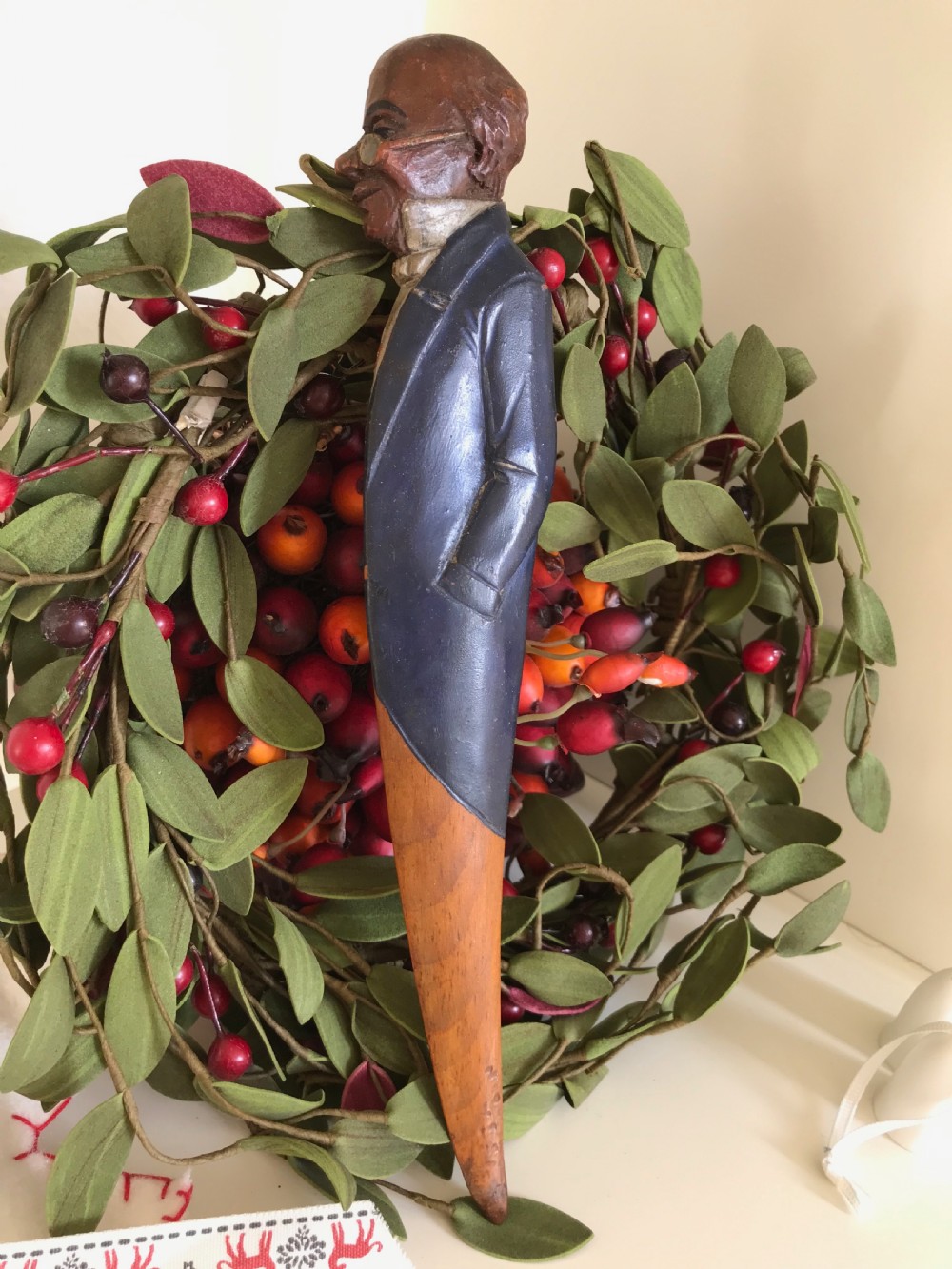 Antique Letter Opener - gentleman - treen View II