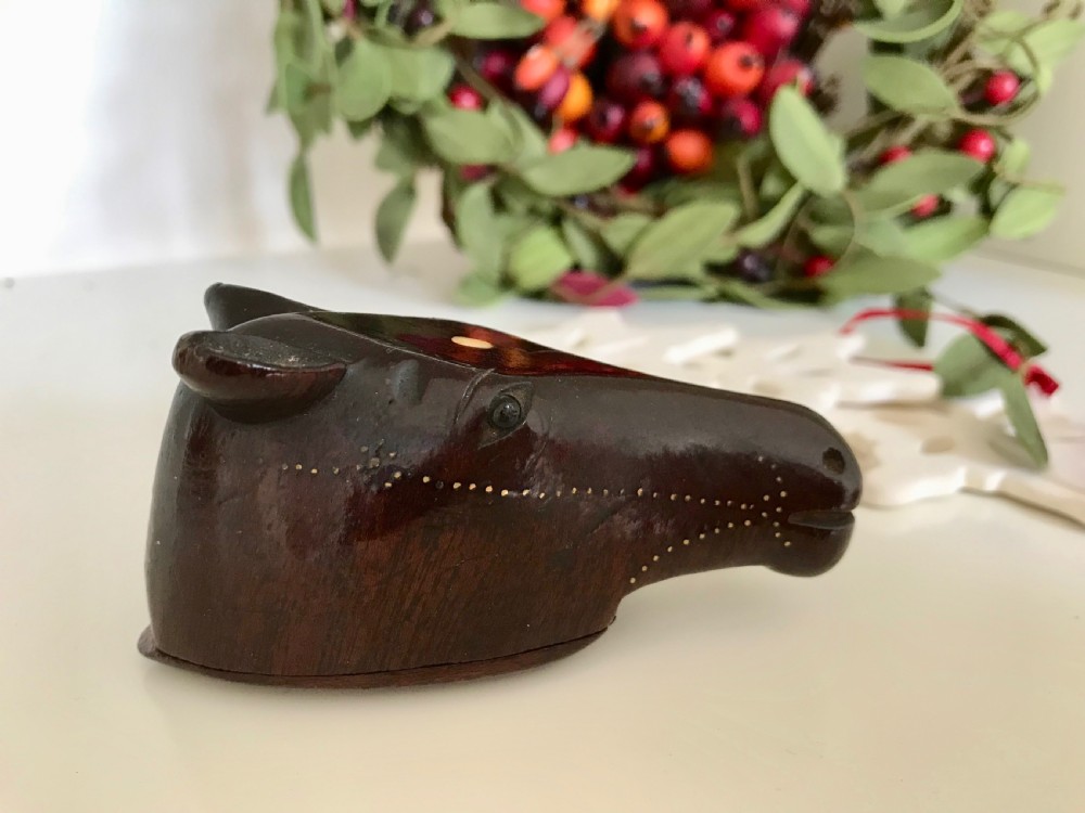 Antique Horse Snuff Box