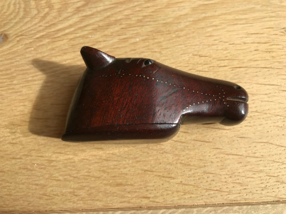 Antique Horse Snuff Box View V