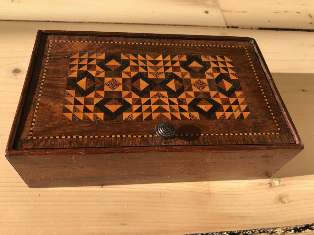Antique Sewing/Jewellery Box - Tunbridge Ware View III