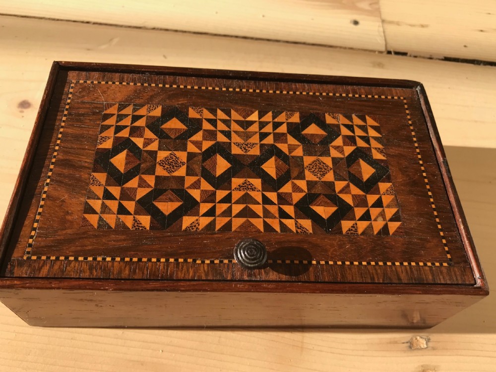 Antique Sewing/Jewellery Box - Tunbridge Ware View VI