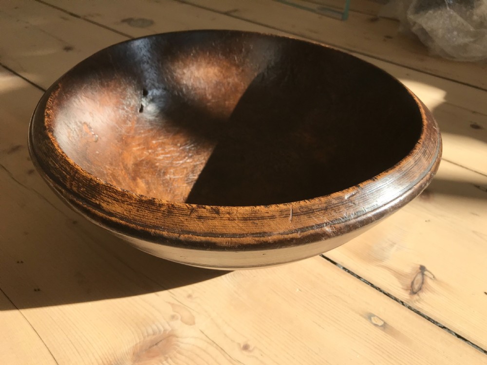 Antique Treen Sycamore Bowl