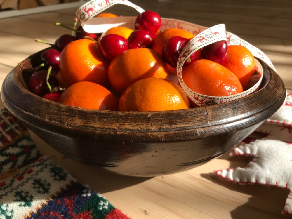 Antique Treen Sycamore Bowl View II