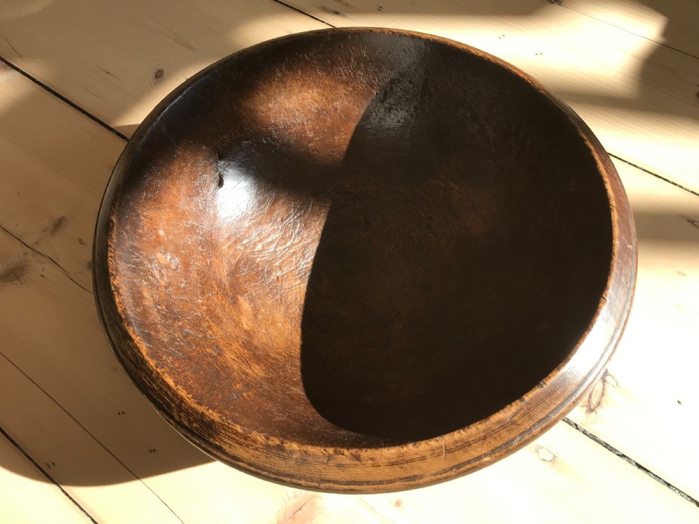 Antique Treen Sycamore Bowl View IV