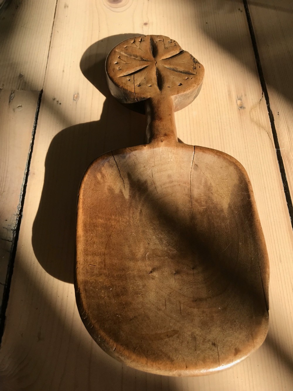 Antique Welsh Butter Spade - treen