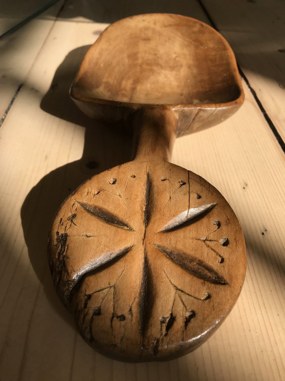 Antique Welsh Butter Spade - treen View II