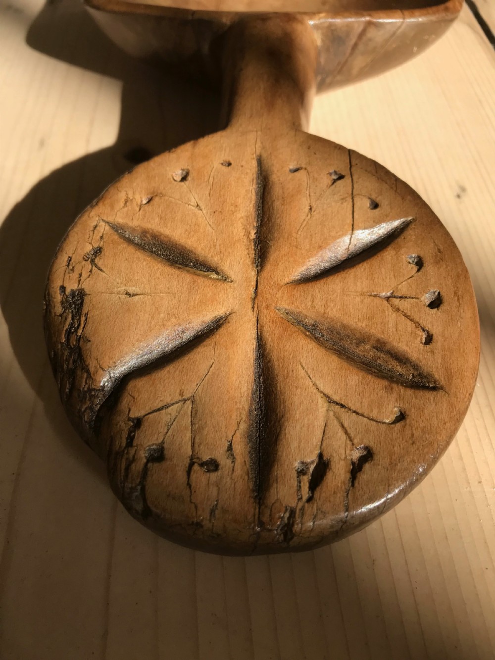 Antique Welsh Butter Spade - treen View IV
