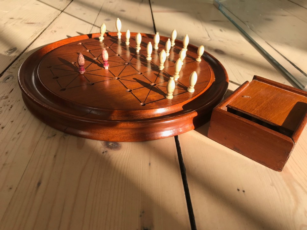Antique Fox & Geese Game - with counters View III