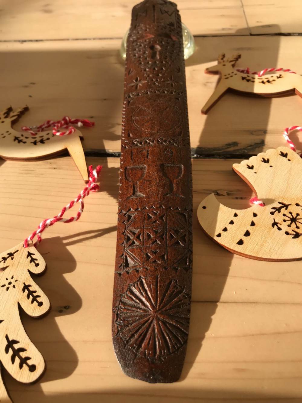 Antique Treen Stay Busk - Dated 1791 View XIV