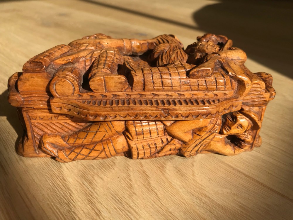 Antique Carved Scottish Snuff Box View IV