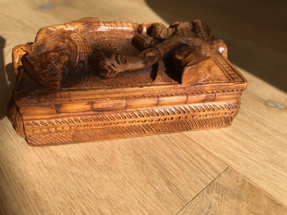 Antique Carved Scottish Snuff Box View VI