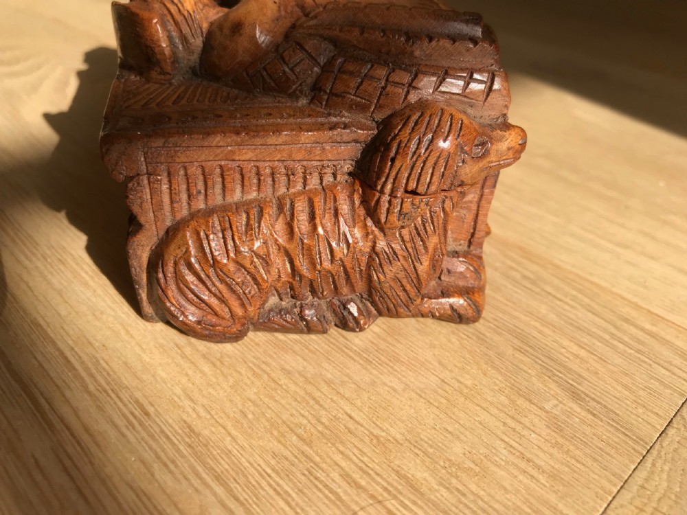 Antique Carved Scottish Snuff Box View VII