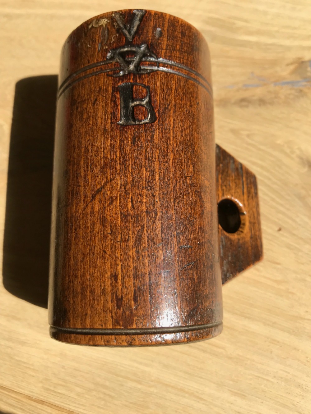 An unusually  small Victorian beechwood measure View IV