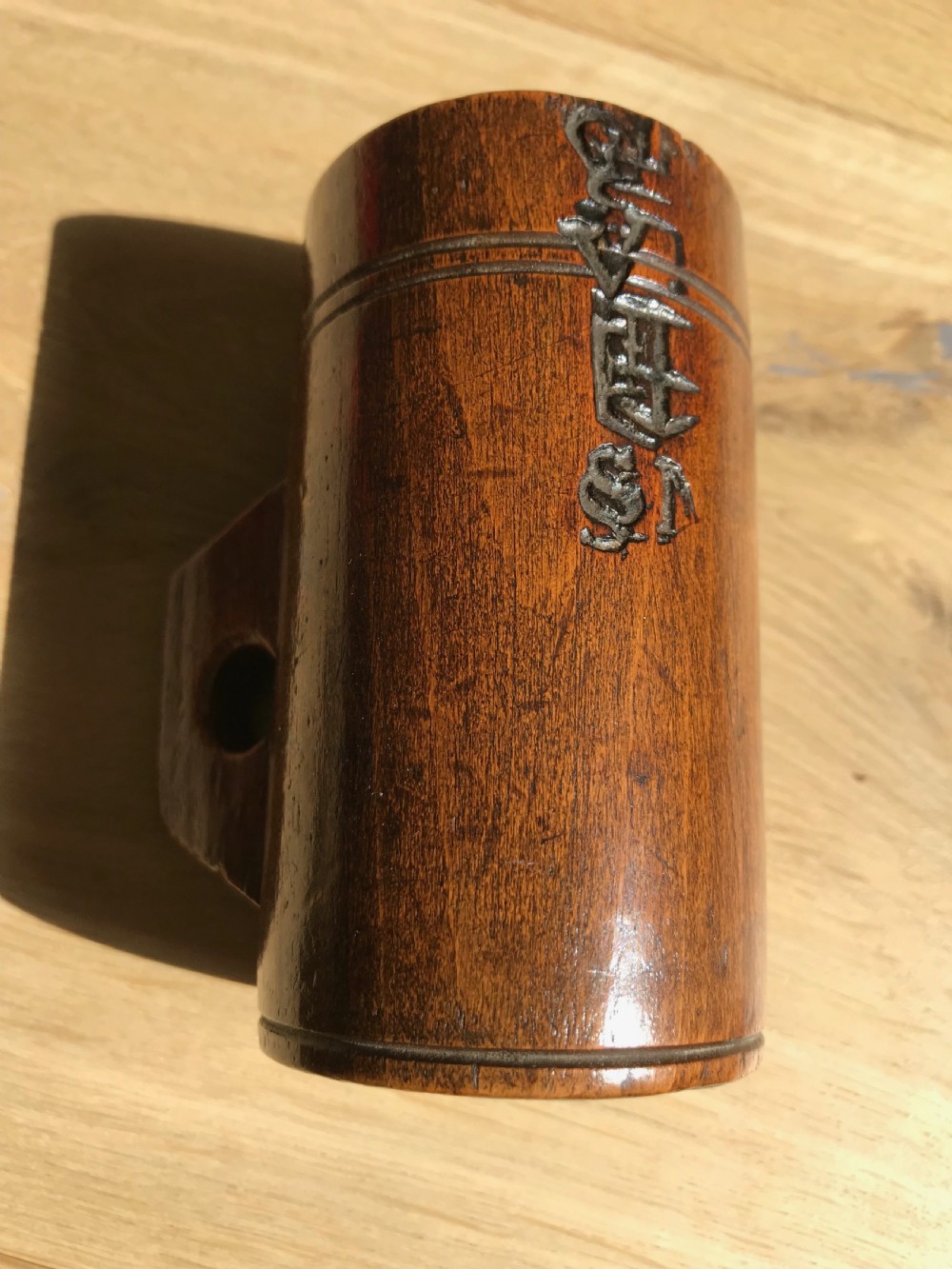 An unusually  small Victorian beechwood measure View VI