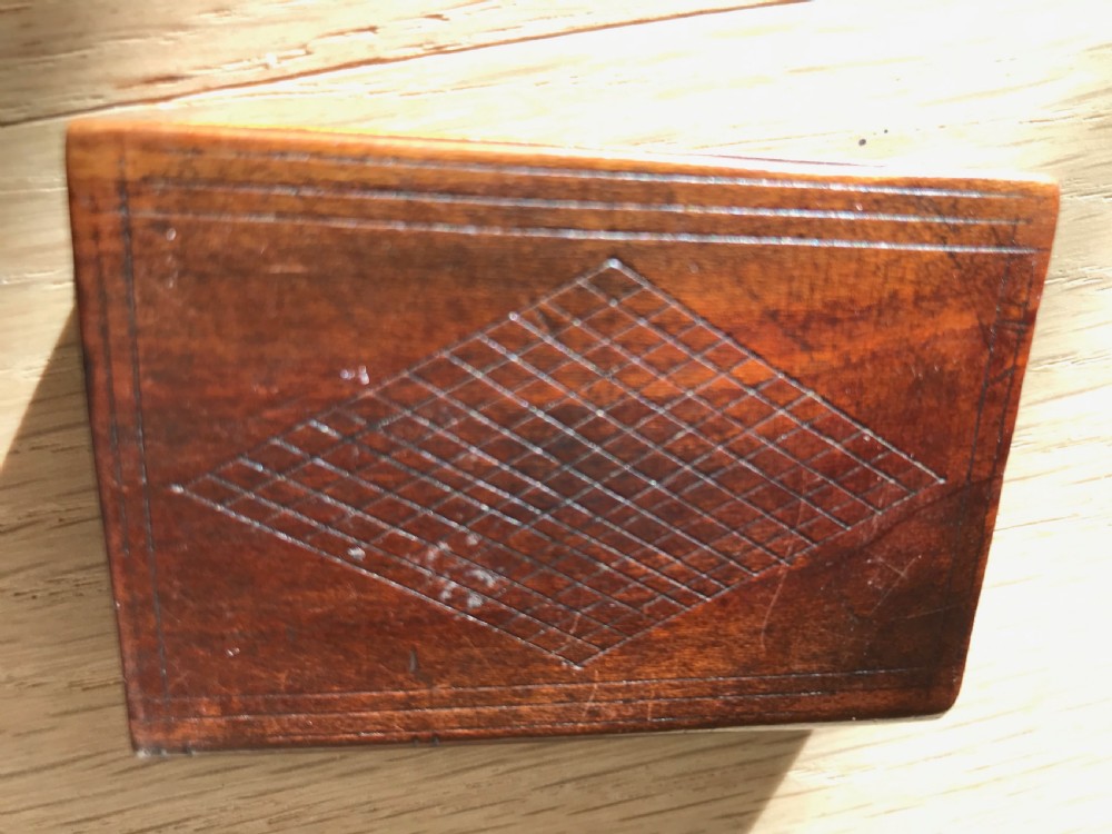 Antique Chip Carved Book Box View II