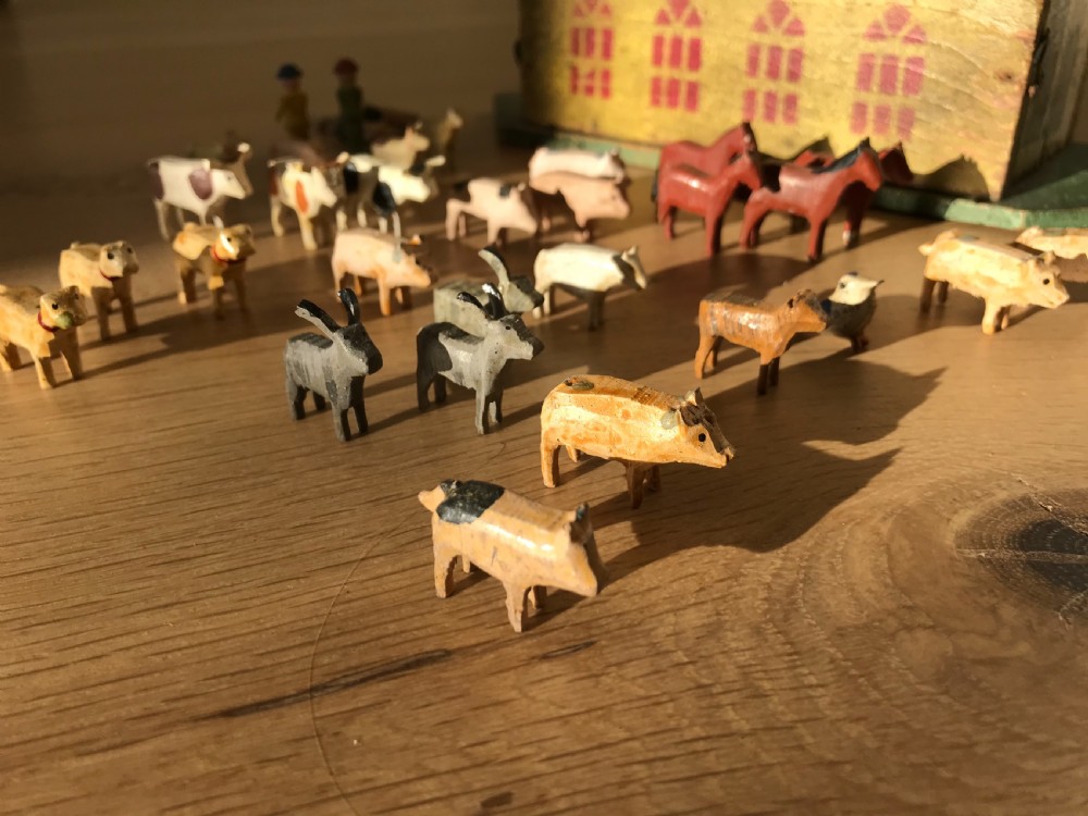 Antique Folk Art Noah's Ark View X