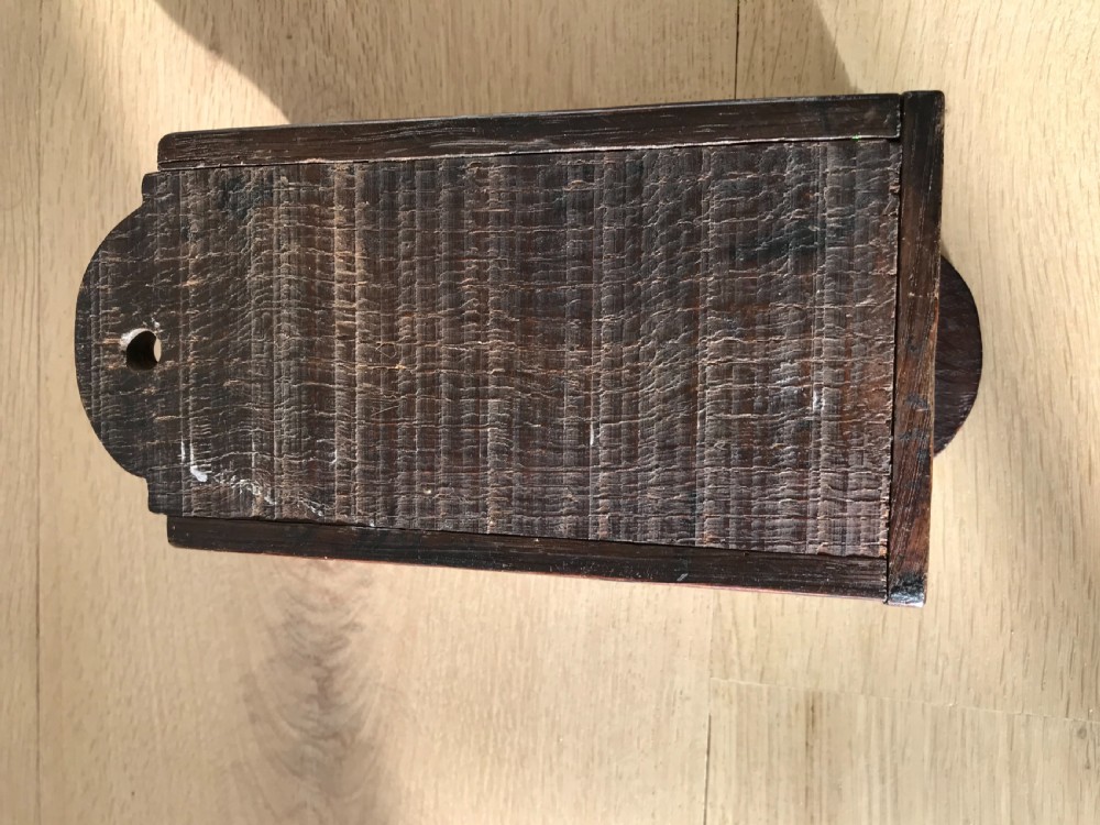 Antique Welsh Oak Spill/Candle Box View III
