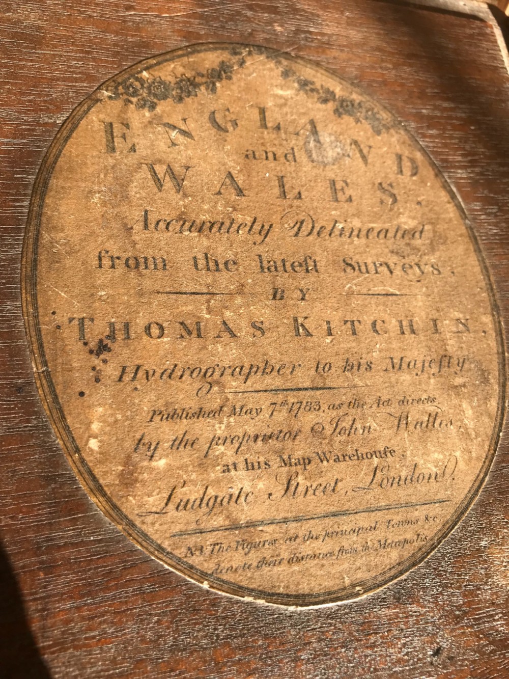 An Unusual Georgian Dissected Puzzle Boxed - dated 7th May 1783 View III