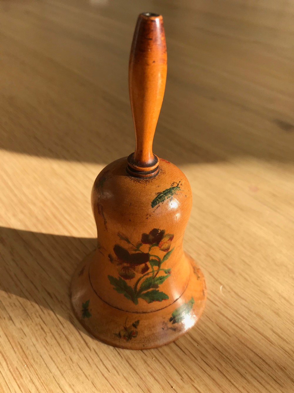 Antique Needlecase - Bell Shaped- treen