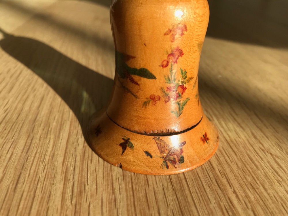 Antique Needlecase - Bell Shaped- treen View III
